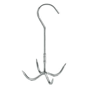 Carlig inox rotativ 270*6mm cu 4 brate pentru pasari