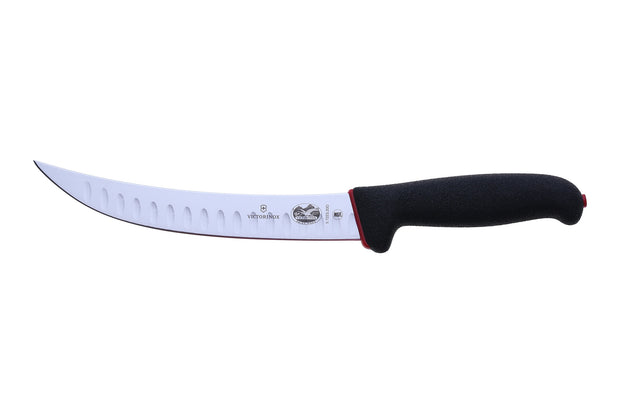 Cutit feliat si transat carne Victorinox 5.7223.20D, lama cu alveole, maner cauciucat