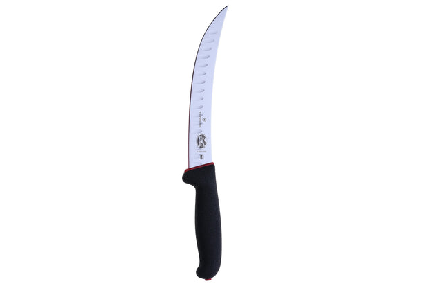 Cutit feliat si transat carne Victorinox 5.7223.20D, lama cu alveole, maner cauciucat