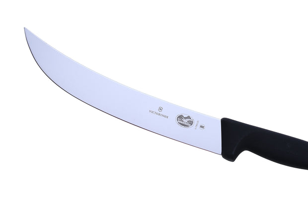 Cutit pentru ales si transat carne Victorinox 5.7303.25, lama curba de 25 cm