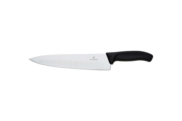 Cutitu bucatarului VICTORINOX 6.8023.25,lama 25 cm, cu alveole