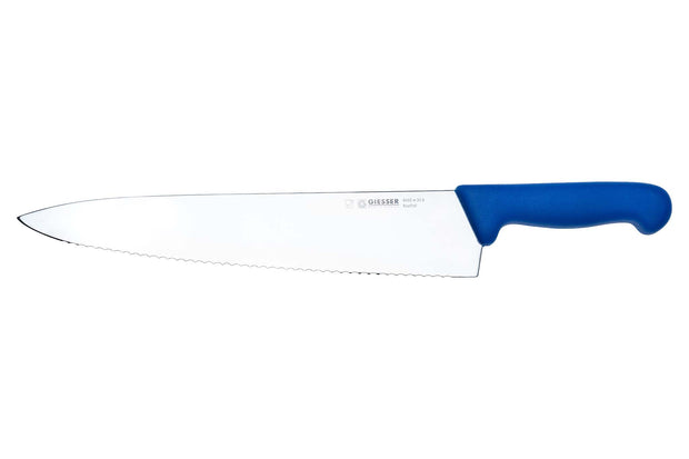 Cutit GIESSER 8455 W31B,lama zimtata 31 cm,maner albastru