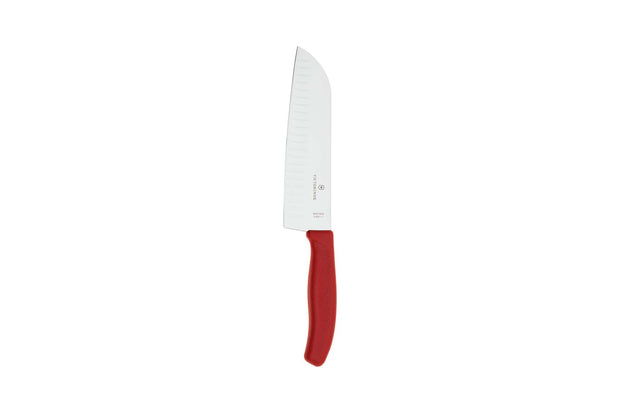 Cutit de bucatarie, Victorinox, Santoku, 6.8521.17,cu maner rosu