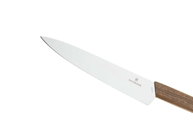 Cutit pentru carne VICTORINOX 6.9010.22G, maner din lemn de nuc, lama 22cm