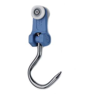 Carlig din inox cu roti pentru linie transport carcase