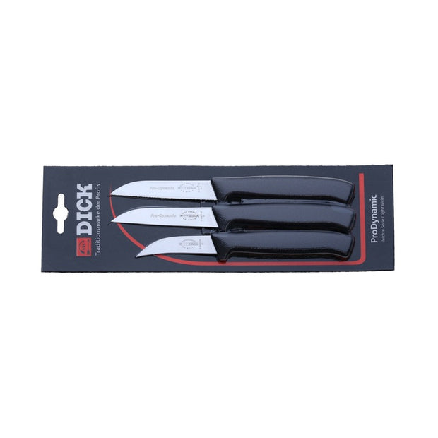 Set 3 cutite Dick ProDynamic 8.5700.04, pentru curatat legume si fructe