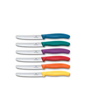 Set 6 Cutite  Victorinox  6.7836.6C1, Lama Zimtata 11 cm, maner multicolor