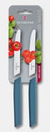 Set 2 cutite Victorinox 6.9006.11W2B, lama zimtata,blue