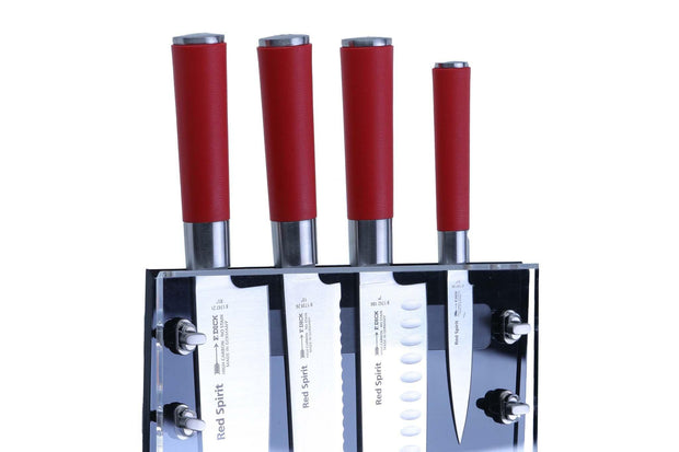 Set 4 cutite profesionale Dick Red Spirit, cu suport magnetic inclus - Magazinul de cutite