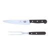 Set cutit si furculita Victorinox 5.1020.2G cu maner din lemn de trandafir